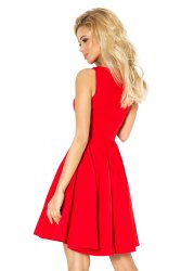  Dress circle - heart-shaped neckline - Red 114-3 