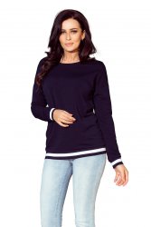  222-1 Comfortable sweatshirt - navy blue 