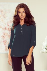 259-2 Blouse with buttons - green