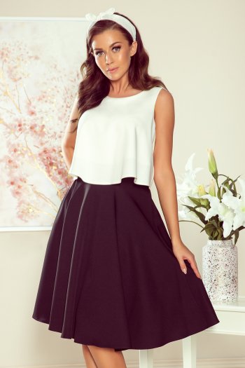 266-2 Midi skirt with pockets - black