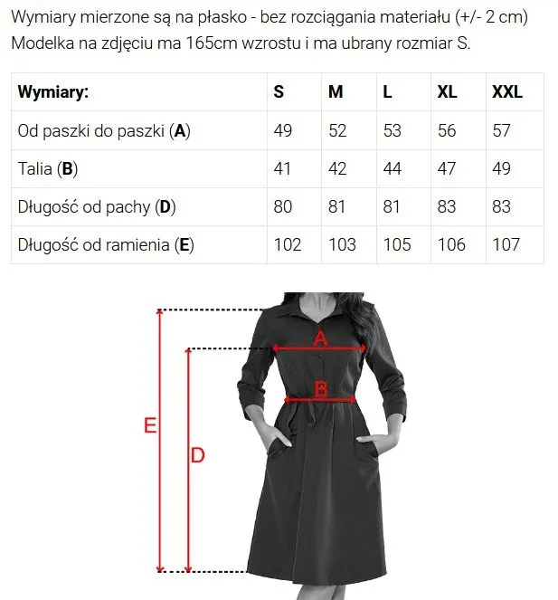 286-10 SANDY Shirt-style flared dress with belt - sky blue