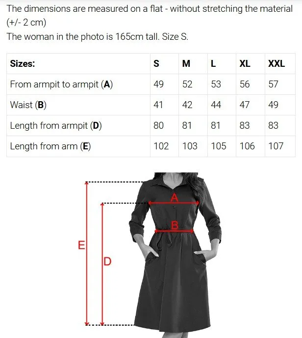 286-10 SANDY Shirt-style flared dress with belt - sky blue