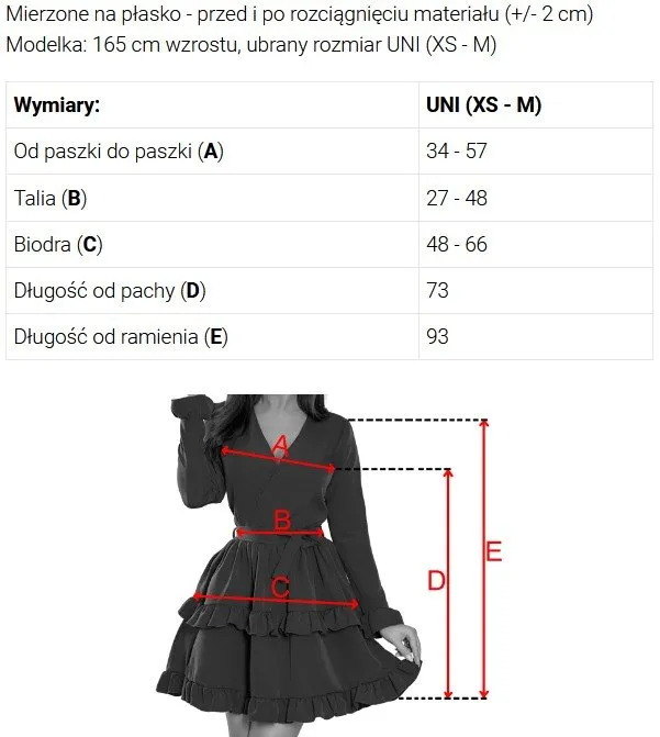 677-4 Sukienka na ramiączkach z dekoltem typu woda i spódnicą z falbanami - błękitna