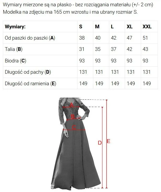 640-6 LORETTA wyjątkowa długa sukienka z tiulowymi rękawami i dekoltem - zielona