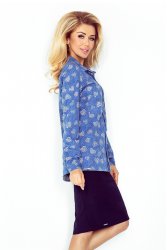  Shirt with pockets - jeans + hearts MM 018-2 